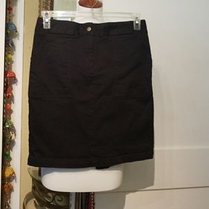 black pencil skirt with belt loos